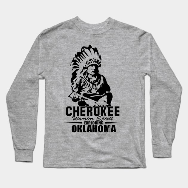 Cherokee Warrior Spirit Long Sleeve T-Shirt by comancha